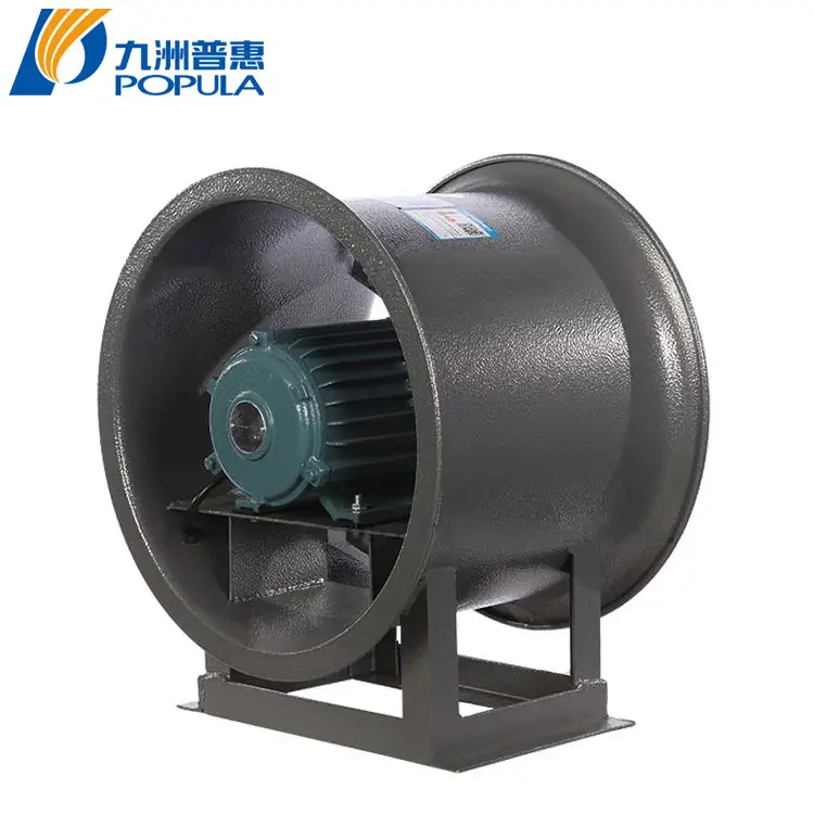 Jiuzhou Popula T35 Type Axial Flow Fan, Industrial Duct Ventilation Fan for Factories & Warehouses